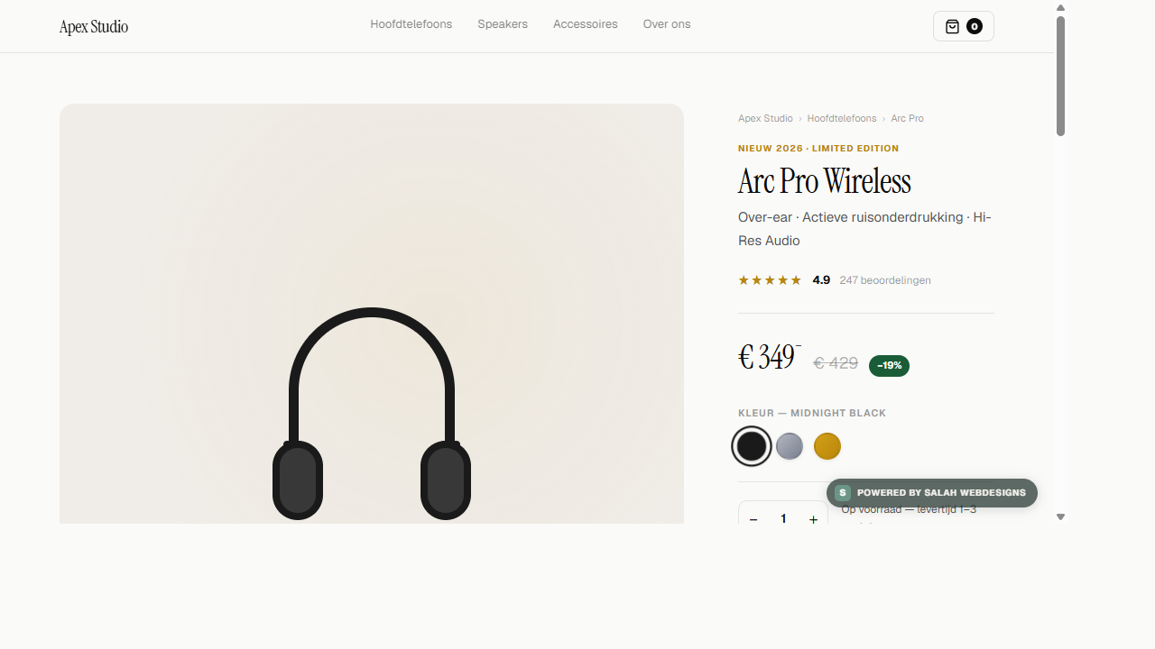 Premium Product Pagina